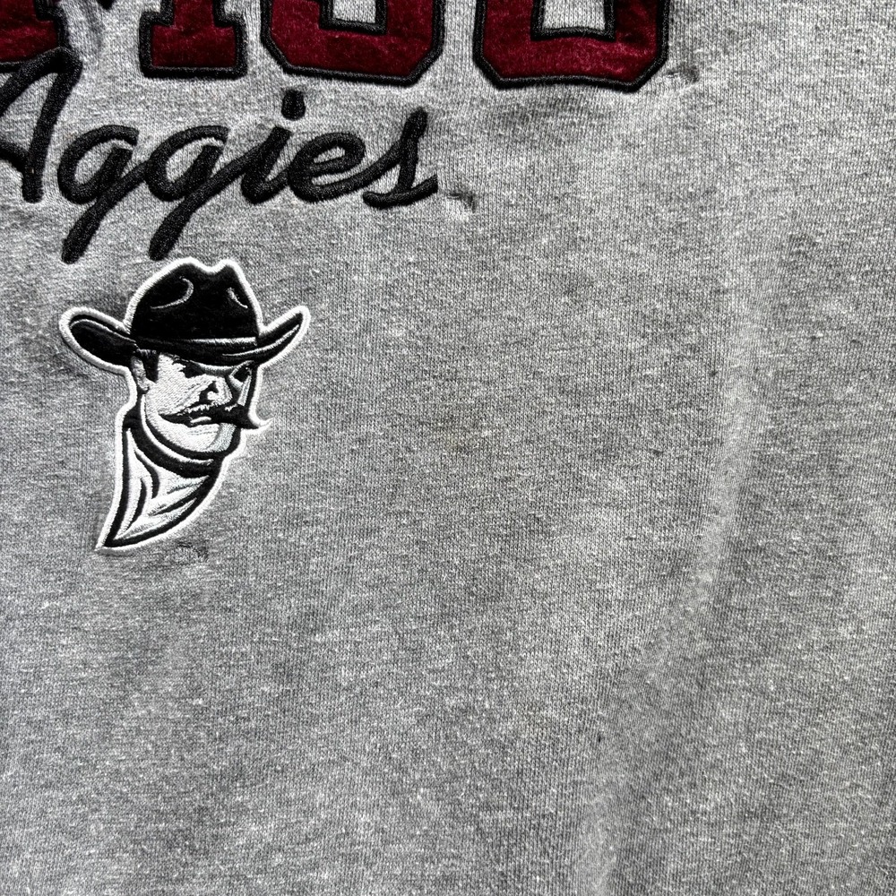 NCAA NMSU Aggies Colosseum Sweatshirt Women's XL Gray Football Team Funnel Neck - Picture 4 of 11